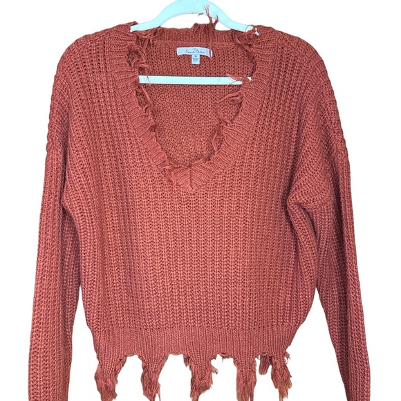 Love Tree frayed sweater - Picture 2 of 3